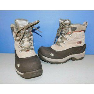 THE NORTH FACE WOMANS PERMALOFT INSULATED HIKING BOOTS TAN & BROWN COLOR, SIZE 6
